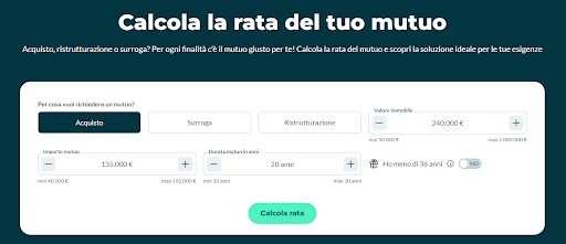 calcola rata mutuo credit agricole 